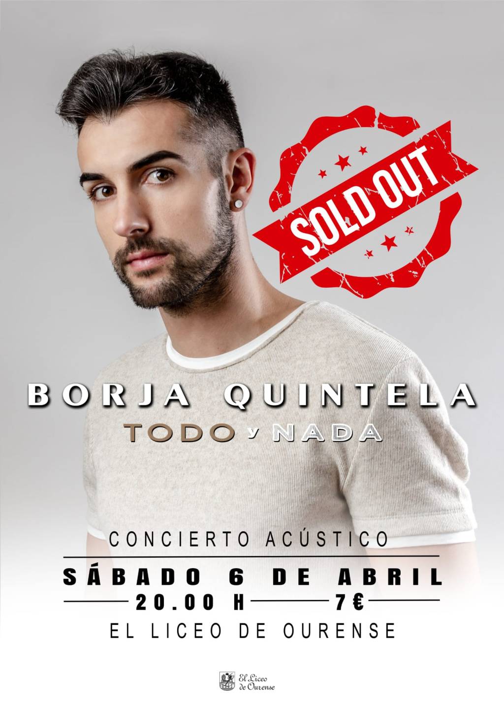 Borja Quintela hace sold out para su concierto en el&nbsp;Liceo
