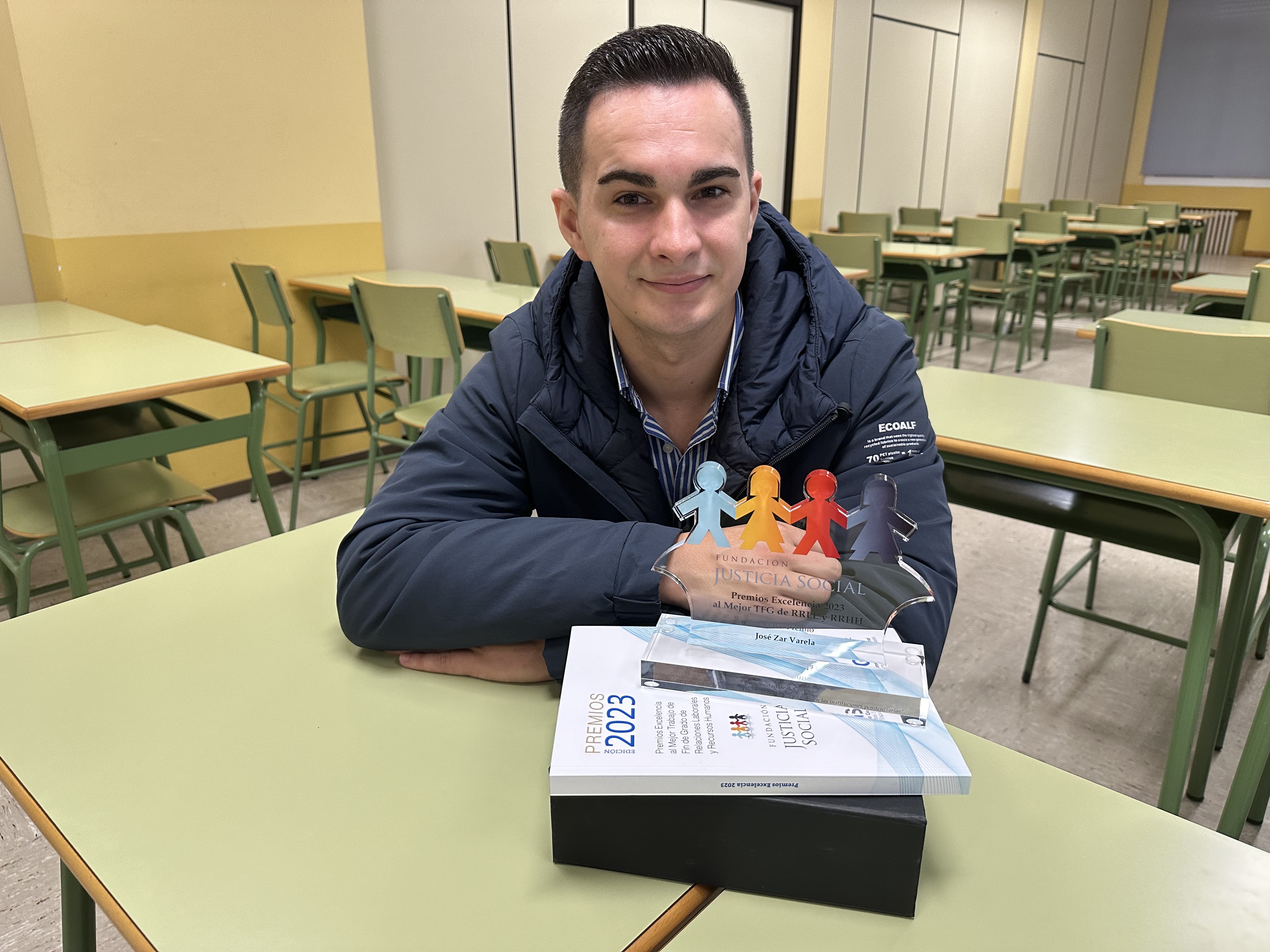 Un alumno del Campus Industrial de Ferrol de la UDC consigue un premio a la excelencia de la Fundación Justicia Social