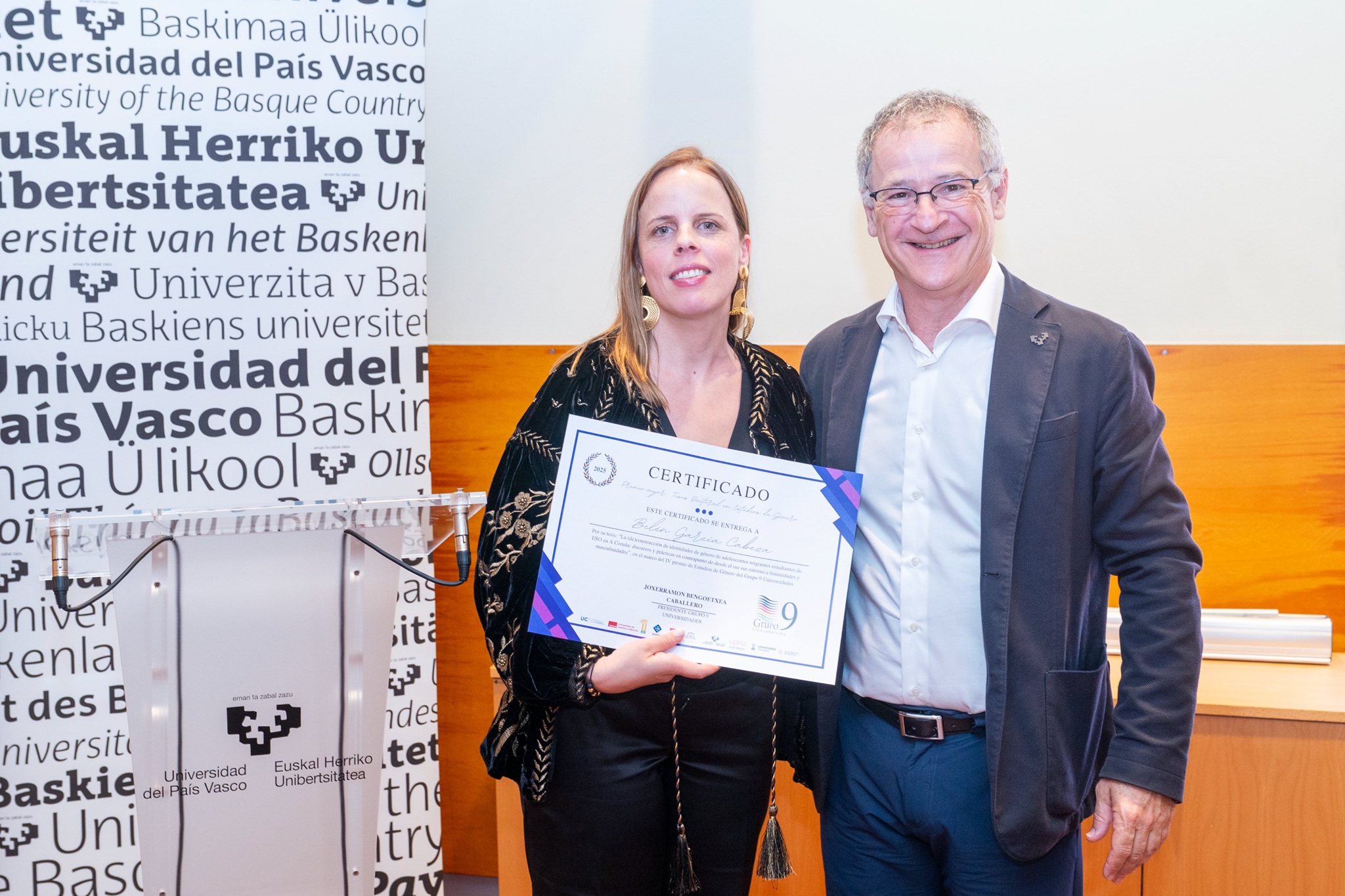 A investigadora Belén García Cabeza, premiada polo G-9 pola súa tese sobre identidades de xénero en adolescentes migrantes