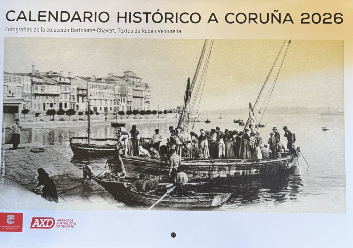 A décima edición do Calendario Histórico da Coruña xa á venda
