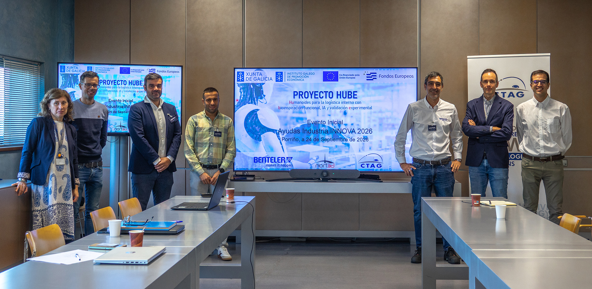CTAG y BENTELER prueban nuevas soluciones de logística industrial con gemelos digitales y robots humanoides
